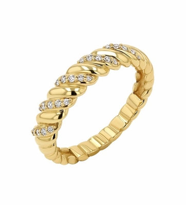 手作り トイストクラシック 925 ステルリングシルバー 女性の指輪 18K ゴールドで塗装された宝石