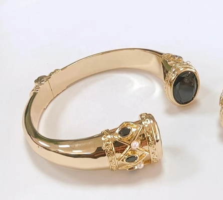 CZ ストーン ブレスレット 18K ゴールド テニス ブレスレット キュービック ジルコニア ECO 銅 銅 ブレスレット