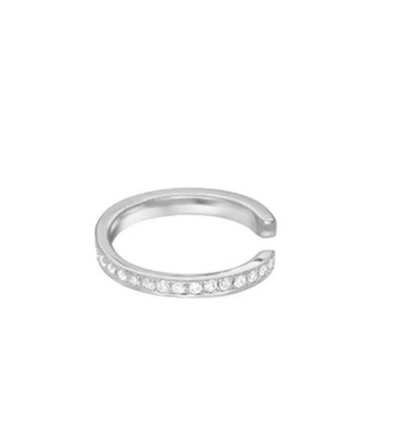 女性用クラシックレインボー パブセット キュービックジルコーン925 ステルリング シルバー 耳袋 宝石