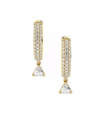 第三者評価 ダイヤモンド・フープ イヤリング 925 ステルリング・シルバー ローズゴールド塗装 50ペア MOQ