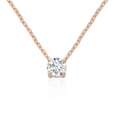 ODM 8mm 純銀のチェーン クリア CZ 18k ゴールドプレートチェーン