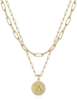 手作り 925 ステルリング シルバー ダブル ペンダント 紙クリップ スタッキング ネックレス 30 日配達