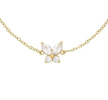 14K 金色 蝶の魔法のブレスレット 925 スターリング シルバー 50pcs MOQ