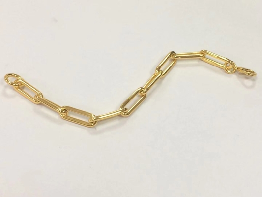 厚い青銅のブレスレット 18K 男性と女性のための様々な長さの金色のチェーン by Karen