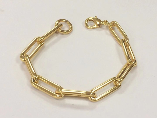 厚い青銅のブレスレット 18K 男性と女性のための様々な長さの金色のチェーン by Karen