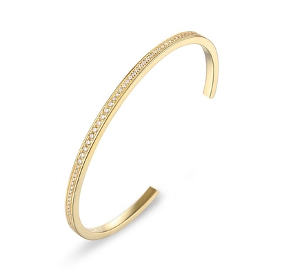女性 調整可能な手首 舗装されたジルコーン 18K 金属宝石