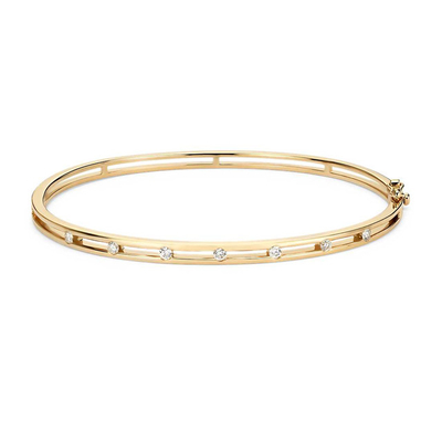 ダイヤモンドステーション シルバー ブレスレット ブレスレット 58mm 14k 金属 ブレスレット