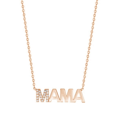 婚約 2022 独創 MAMA 18K ゴールド 卸売 母の日 ギフト 925 スターリング シルバー ネックレス 宝石