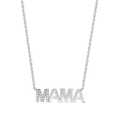婚約 2022 独創 MAMA 18K ゴールド 卸売 母の日 ギフト 925 スターリング シルバー ネックレス 宝石
