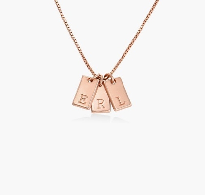 バゲッテ 18K 金で満たされたペンダント 個人 手作り 青銅のペンダント ネックレス