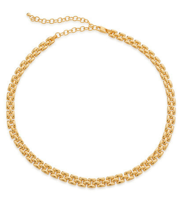 18K ゴールド 女性のファッション 厚い青銅のチェーン ペンダント ネックレス