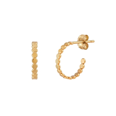 トレンド18K 金属フラットディスク925 ステルリング シルバー 女の子用のフック イヤリング