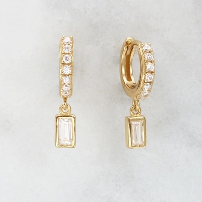925 ステルリング シルバー 婚約記念Dangle イヤリング