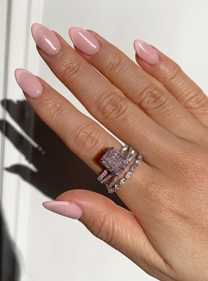 シルバー付 バゲット 青ダイヤモンド 5A アイスカット CZ 結婚指輪 女性用 925 スターリングシルバー