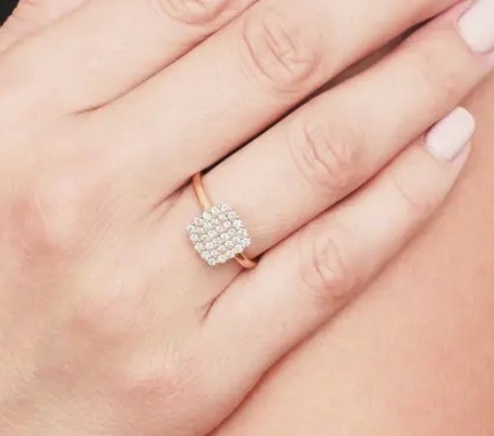 2024 リング ブラジリアン パヴェ ホワイト CZ シルバー リング ジュエリー ファッション アクセサリー