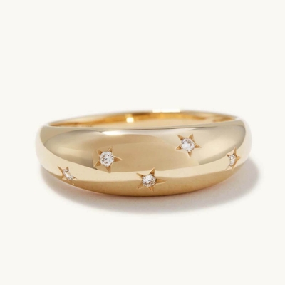 エターニティバンドリング ブラジル 18K ゴールド ジュエリースター 925 ステルリング シルバードーム 女性指輪