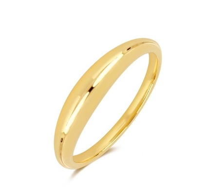 18K 円 金色 ブーホ 925 スターリング シルバー 女性の指輪