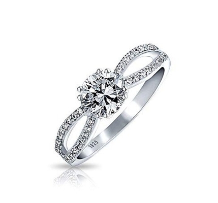 925 ステルリング シルバー リング マイクロン パブ 白金 金属 女性 結婚 婚約 カップル