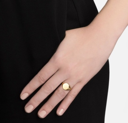 18K 金属 定製 刻印 印章 925 ステルリング シルバー ユニセックス 宝石 リング