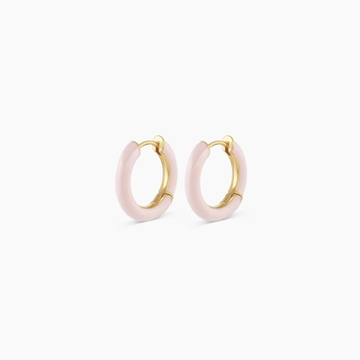 オーダーメイド ロゴ チョンキー 18K 金色 フープ ターコイズ エナメル色 925 ステルリング シルバー ハグジー イヤリング