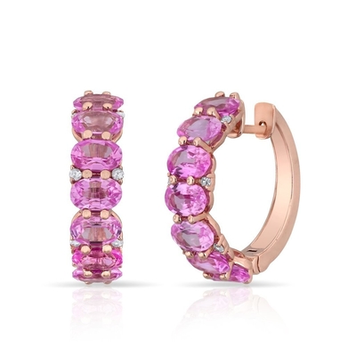 925 ステルリング シルバー 円形の緑色 CZ 女性のフック イヤリング 18K ゴールド 半永続帯