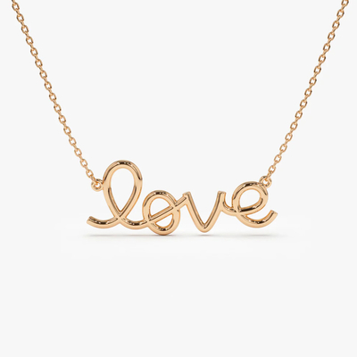 固体925スターリングシルバー14K 金付恋愛ペンダント ネックレス 女性用 バレンタインプレゼント