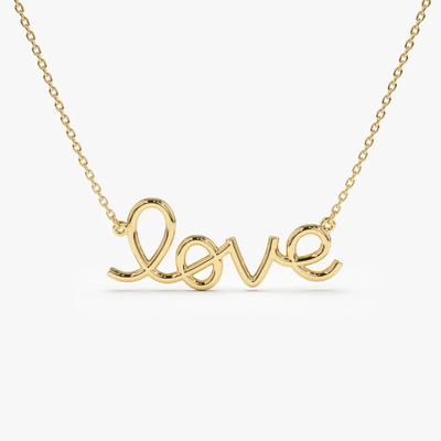 固体925スターリングシルバー14K 金付恋愛ペンダント ネックレス 女性用 バレンタインプレゼント