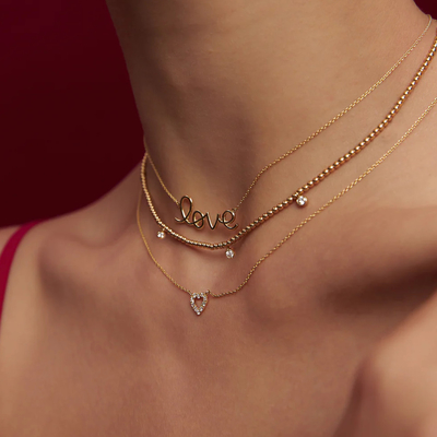 固体925スターリングシルバー14K 金付恋愛ペンダント ネックレス 女性用 バレンタインプレゼント