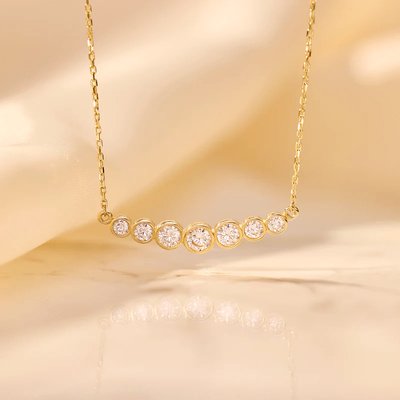 ミニマリスト 925 スターリングシルバー テニスのペンダント ネックレス 女性用 層式積み重ね式 ネックレス