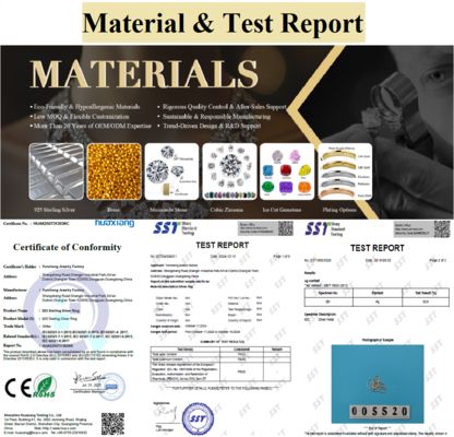 第三者評価 ダイヤモンド・フープ イヤリング 925 ステルリング・シルバー ローズゴールド塗装 50ペア MOQ