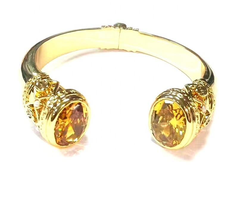 CZ ストーン ブレスレット 18K ゴールド テニス ブレスレット キュービック ジルコニア ECO 銅 銅 ブレスレット