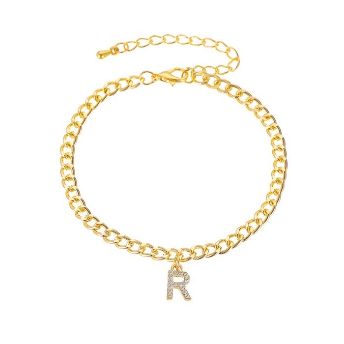 パーソナライズされた18K 金色 ファッション 青銅 キューバ リンクチェーン テニス ブレスレット 女性用