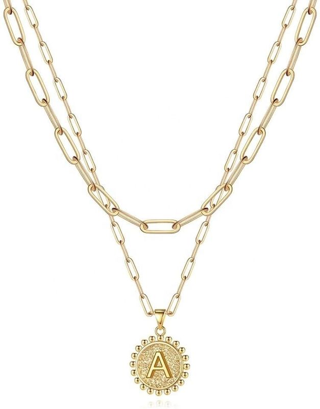 手作り 925 ステルリング シルバー ダブル ペンダント 紙クリップ スタッキング ネックレス 30 日配達