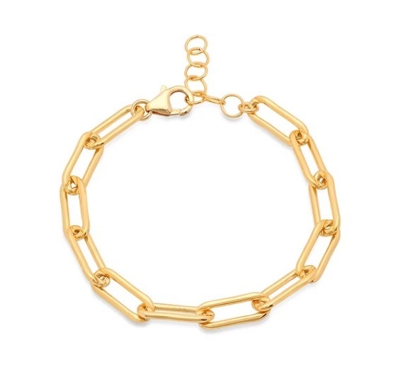 厚い青銅のブレスレット 18K 男性と女性のための様々な長さの金色のチェーン by Karen