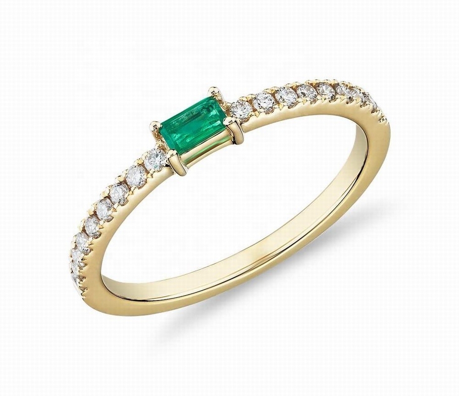 高級宝石 925 スターリング シルバーリング 緑色または白色石と18K ゴールドプラチング