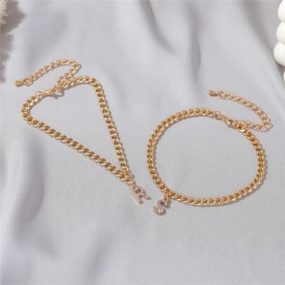 パーソナライズされた18K 金色 ファッション 青銅 キューバ リンクチェーン テニス ブレスレット 女性用