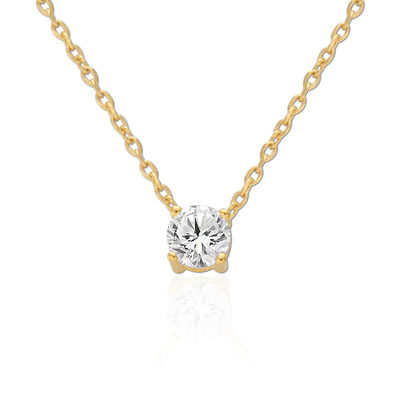 ODM 8mm 純銀のチェーン クリア CZ 18k ゴールドプレートチェーン
