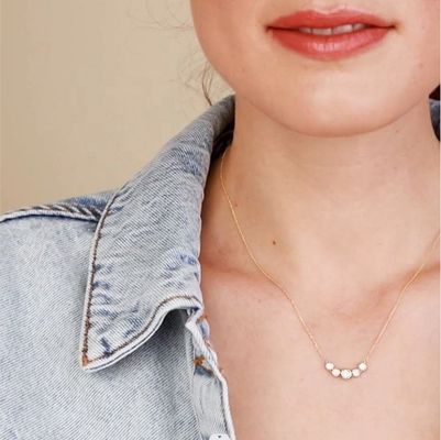 ローディアム18Kゴールド ネックレス 女性用 1.2mm ホワイトゴールド Czペンダント