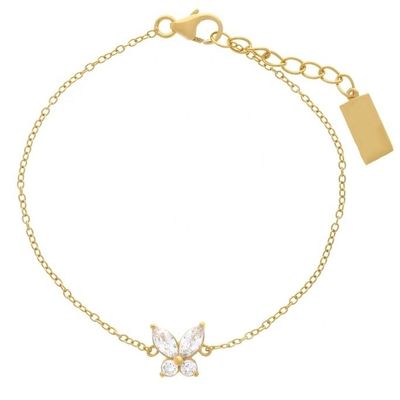 14K 金色 蝶の魔法のブレスレット 925 スターリング シルバー 50pcs MOQ