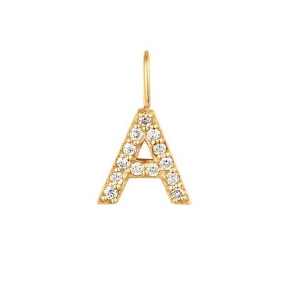 ニッケルフリー 925 ステルリング シルバー レター ダイヤモンド 魅力 ネックレス 人気 初期 魅力