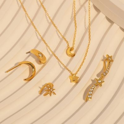 証明書 タイプ 第三者評価 925 スターリング シルバー ノーススター ハーフフープ イヤリング