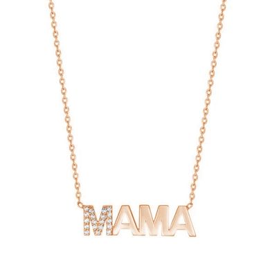 婚約 2022 独創 MAMA 18K ゴールド 卸売 母の日 ギフト 925 スターリング シルバー ネックレス 宝石