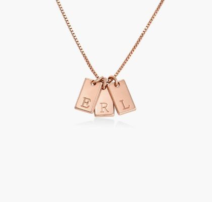 バゲッテ 18K 金で満たされたペンダント 個人 手作り 青銅のペンダント ネックレス