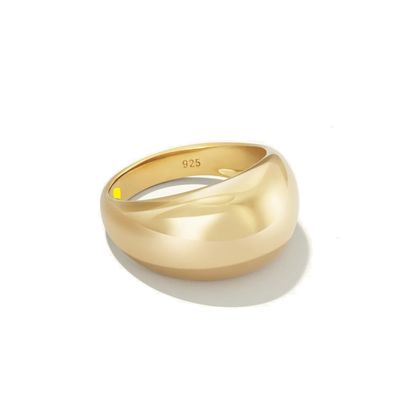 勇敢なデザイン 925 ステルリング シルバードームリング
