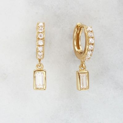925 ステルリング シルバー 婚約記念Dangle イヤリング