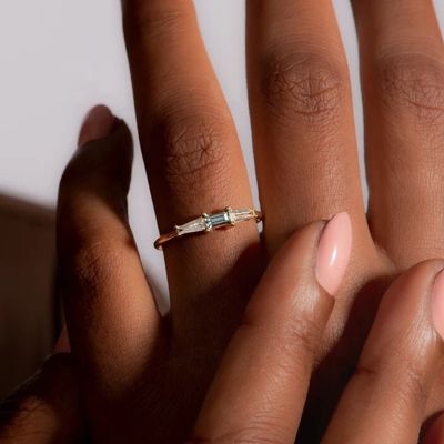 宝石 石 ダイヤモンド リング 女性用 14K 18K 金属