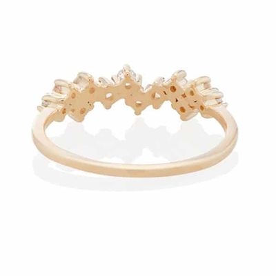 925 スターリング シルバー ジュエリー ピンセット ミニ クリア CZ バンド リング 女性用 スターリング