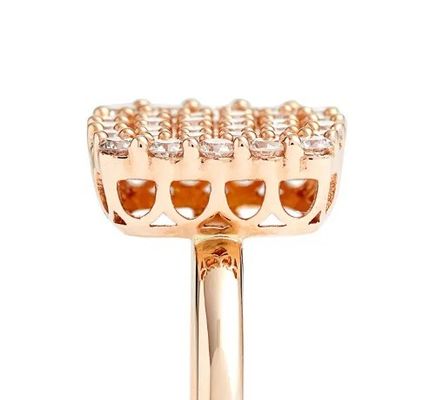 2024 リング ブラジリアン パヴェ ホワイト CZ シルバー リング ジュエリー ファッション アクセサリー