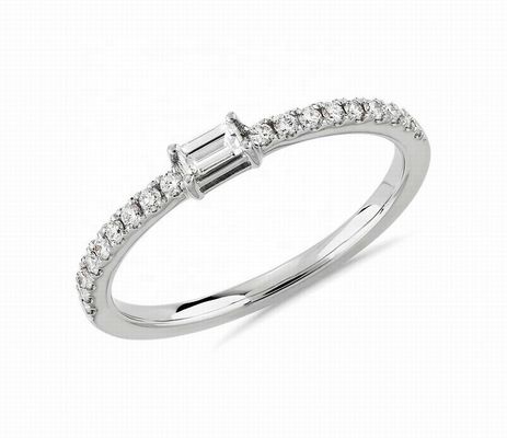 高級宝石 925 スターリング シルバーリング 緑色または白色石と18K ゴールドプラチング