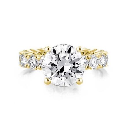 18K ゴールド ホワイト ジルコン エターニティバンド 925 ステルリング シルバー 婚約指輪